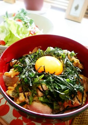 若鳥の濃厚親子丼（二十一穀米）-レシピのメイン写真