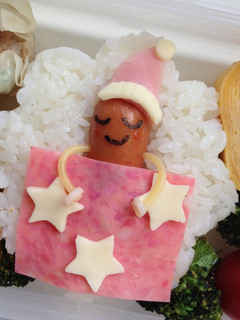 キャラ弁に☆おやすみソーセージちゃん-レシピのメイン写真