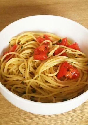 トマトの冷製パスタ-レシピのメイン写真