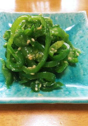 お弁当に♡レンジでチン♪ピーマンのナムル-レシピのメイン写真