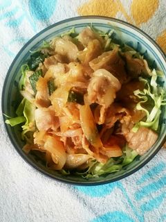 ウマ丼①♡豚肉と新たまねぎの味噌炒め丼♡-レシピのメイン写真