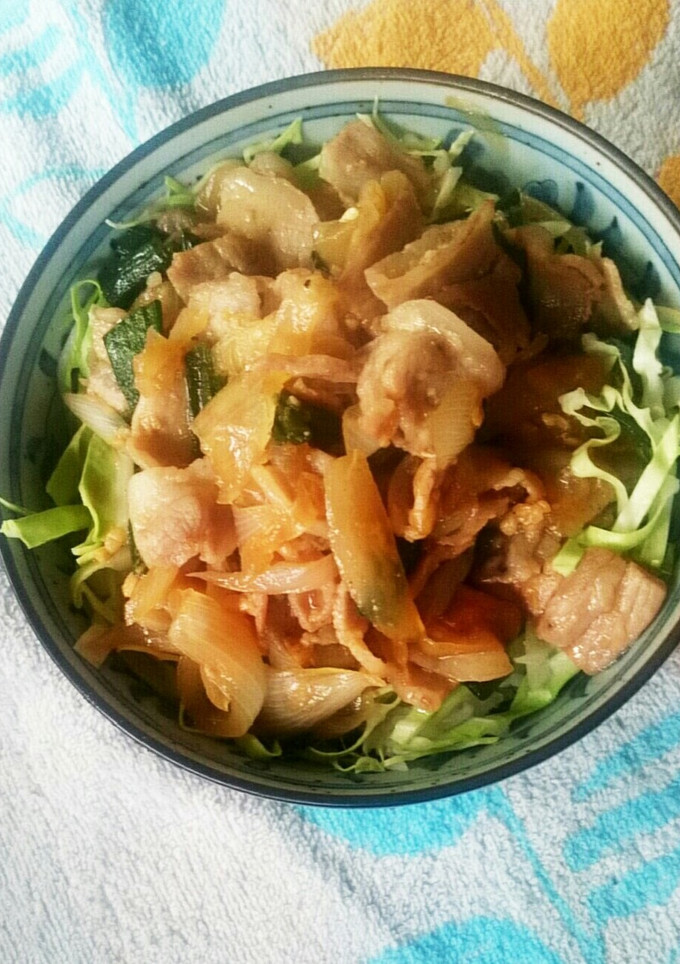 ウマ丼①♡豚肉と新たまねぎの味噌炒め丼♡-レシピのメイン写真