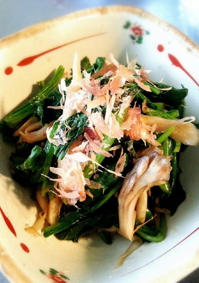 ほうれん草と舞茸のポン酢和え♡-レシピのメイン写真