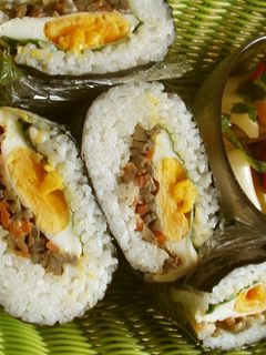 *おにぎらず~きんぴら&目玉焼き*-レシピのメイン写真