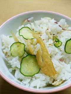 カマスとみょうがの混ぜご飯-レシピのメイン写真