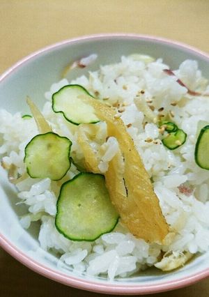 カマスとみょうがの混ぜご飯-レシピのメイン写真