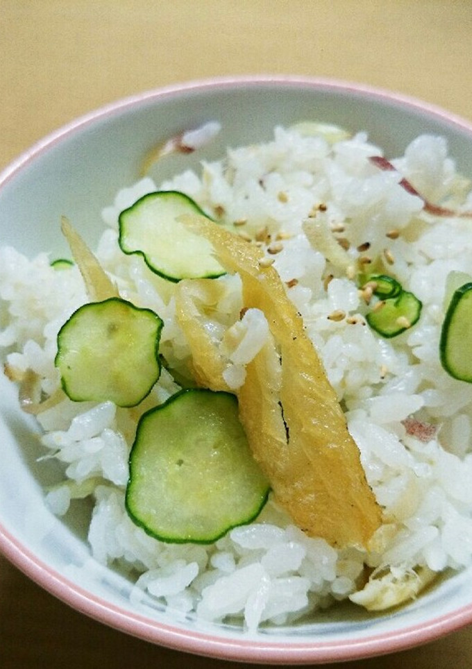 カマスとみょうがの混ぜご飯-レシピのメイン写真