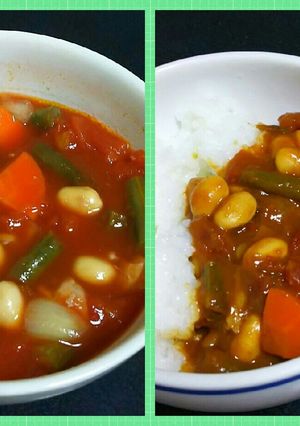 [変身]ヘルシーに★トマトスープ→カレー-レシピのメイン写真