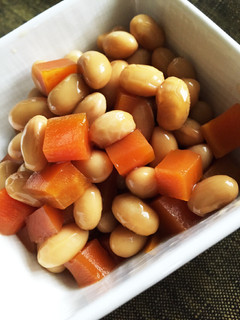 大豆と人参の二色で大豆煮-レシピのメイン写真