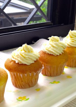 夏のカルピスソフトカップケーキ-レシピのメイン写真