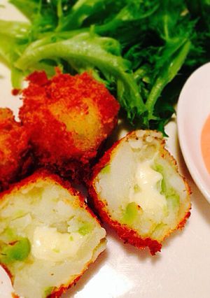 ☆そら豆とチーズのコロコロコロッケ◎◎◎-レシピのメイン写真