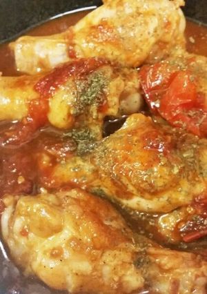 鳥手羽元とトマトの簡単さっぱり煮☆-レシピのメイン写真