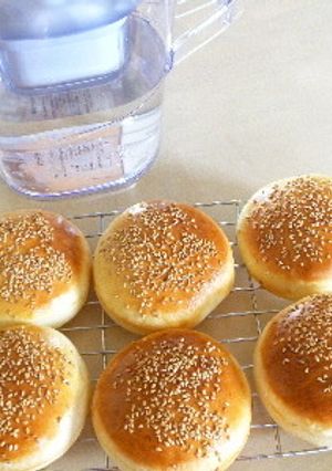 おいしい水でバンズパン-レシピのメイン写真