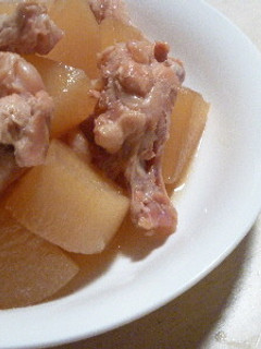 おいしい水で手羽元と大根の煮物-レシピのメイン写真