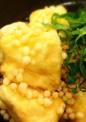 麺つゆと揚げ玉で簡単！揚げだし豆腐♪-レシピのメイン写真