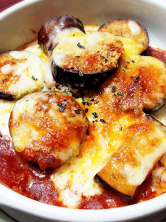 手軽に♪ナスのミートチーズ焼き!-レシピのメイン写真