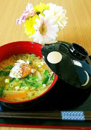 千切り野菜の　栄養満点卵味噌汁-レシピのメイン写真