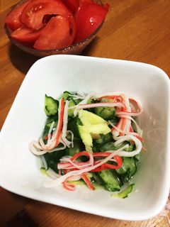 簡単♪キュウリとかにかまの酢の物-レシピのメイン写真