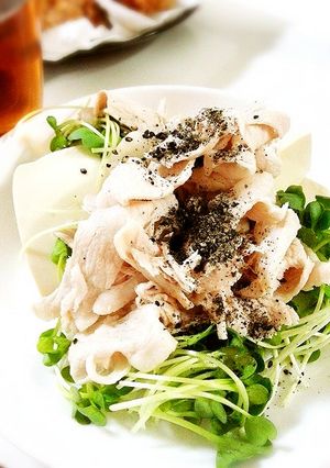 簡単お豆腐の冷しゃぶサラダ-レシピのメイン写真