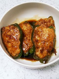 冷凍ピーマンでピーマンの肉詰め-レシピのメイン写真