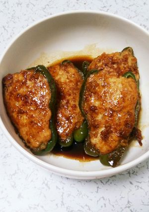 冷凍ピーマンでピーマンの肉詰め-レシピのメイン写真