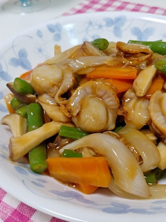 ホタテといんげんのオイスター炒め-レシピのメイン写真