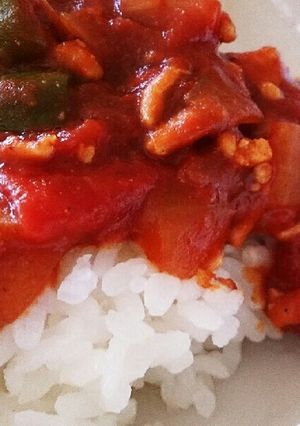トマトが主役！？夏野菜のキーマカレー-レシピのメイン写真