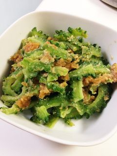 ビールがすすむ!ゴーヤの胡麻味噌和え-レシピのメイン写真