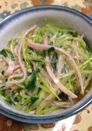 豆苗・春雨の中華風和え★-レシピのメイン写真