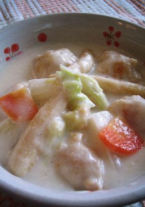 鶏団子と白菜の中華風ミルク煮-レシピのメイン写真