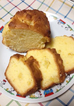 クリームチーズとパインのパウンドケーキ♪-レシピのメイン写真