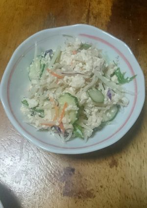 簡単!豆腐サラダ♪-レシピのメイン写真