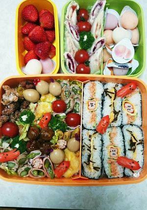 2015運動会。お弁当。おにぎらず。-レシピのメイン写真