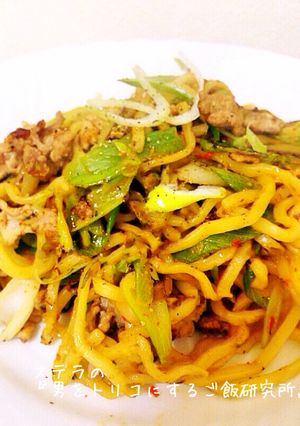 簡単♪汁なし担々麺風焼きそば-レシピのメイン写真