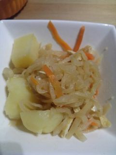 切り干し大根とじゃがいもの炒め煮-レシピのメイン写真
