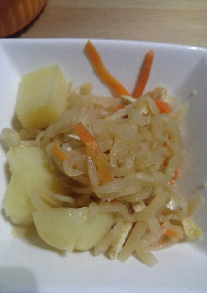 切り干し大根とじゃがいもの炒め煮-レシピのメイン写真