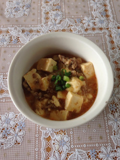 簡単‼︎ 玉ねぎとひき肉の麻婆豆腐-レシピのメイン写真