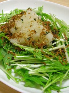 水菜と大根おろしのちりめん山椒サラダ-レシピのメイン写真