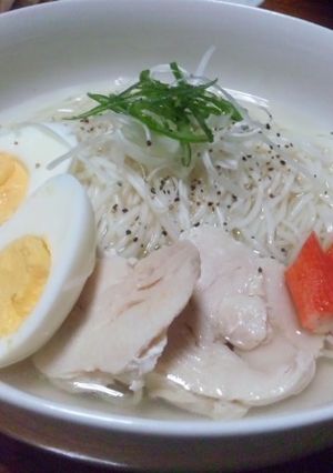 鶏塩素麺(≧∇≦)b-レシピのメイン写真