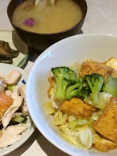 厚揚げとキャベツとブロッコリーのうま煮-レシピのメイン写真