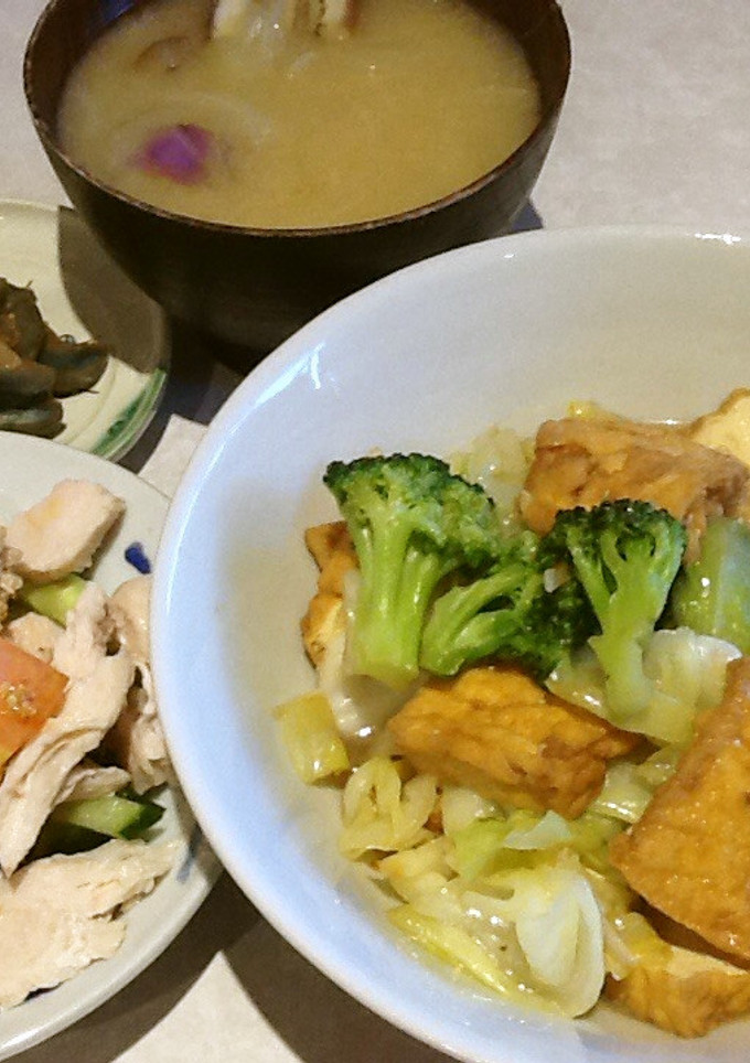 厚揚げとキャベツとブロッコリーのうま煮-レシピのメイン写真