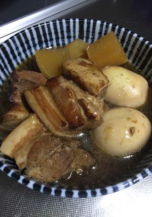 豚の角煮【梅干し入】-レシピのメイン写真