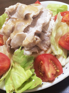 簡単 豚しゃぶとうどんサラダ-レシピのメイン写真