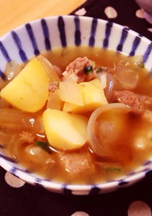 ﾚｺﾙﾄﾍﾙｼｰｺﾄｺﾄで変わり肉じゃが-レシピのメイン写真