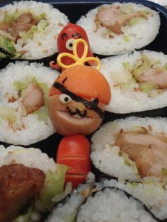 がっつり!!弁当!~唐揚げde海苔巻き~-レシピのメイン写真