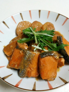 鮭と大根のにんにく味噌煮-レシピのメイン写真