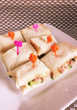 糖尿病★とろ〜チーズ&醤油ツナサンド-レシピのメイン写真