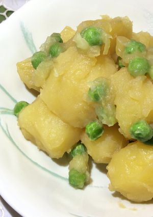 じゃがいもとグリンピースの煮物-レシピのメイン写真