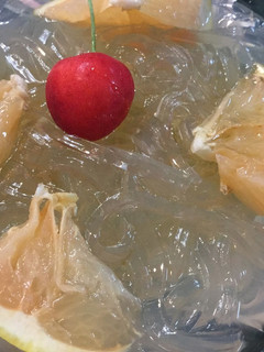 グレープフルーツで食べるトコロテン-レシピのメイン写真