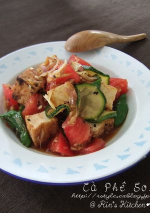 厚揚げと夏野菜の香味あえ-レシピのメイン写真